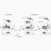 Shimano Slm6100 Rh Main Lever Cover & Screw Spares & Accessories